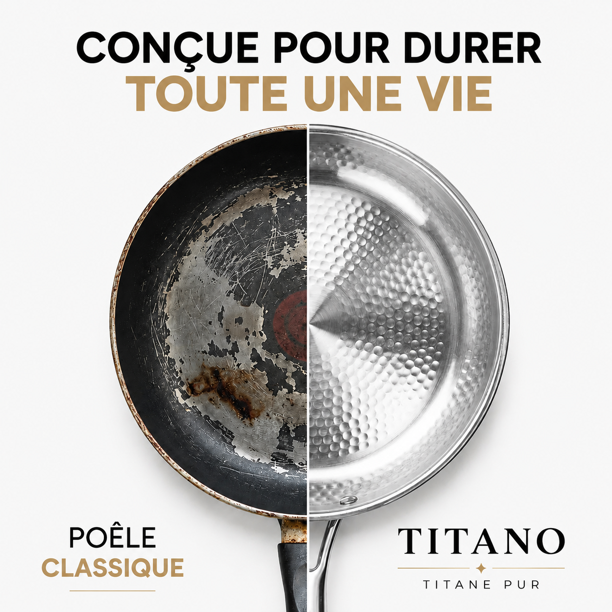 TITANO™ | Poêle Premium en Titane